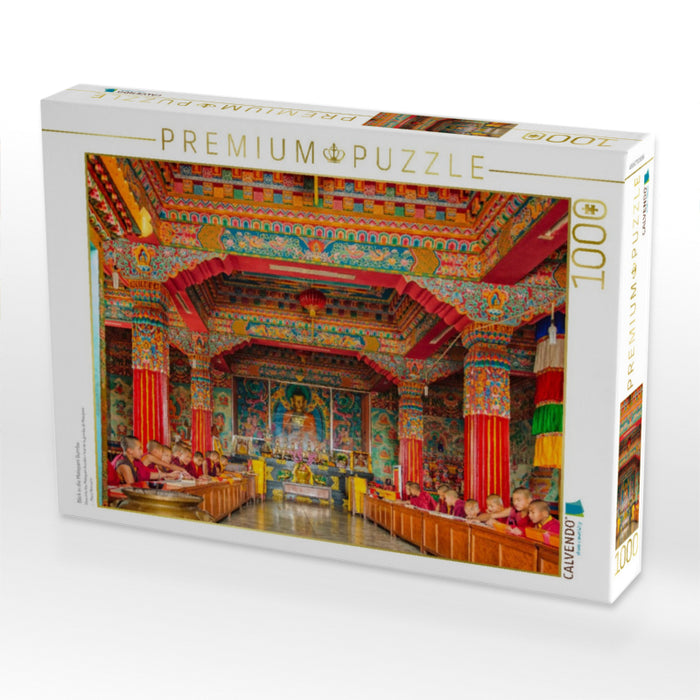Blick in die Matepani Gumba - CALVENDO Foto-Puzzle'