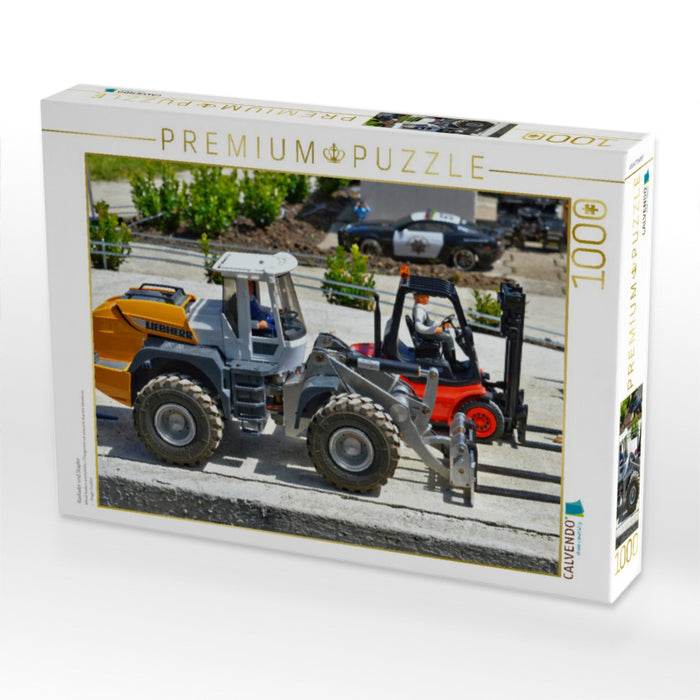 Radlader und Stapler - CALVENDO Foto-Puzzle'