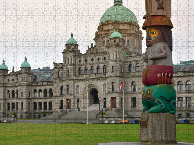 Das British Columbia Parliament Building, Victoria BC 2000 Teile Puzzle quer - CALVENDO Foto-Puzzle'