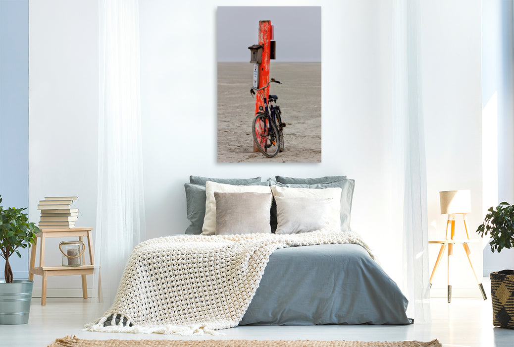 Premium Textil-Leinwand Premium Textil-Leinwand 80 cm x 120 cm  hoch Ein Motiv aus dem Kalender ST. PETER ORDING Strand und Meer