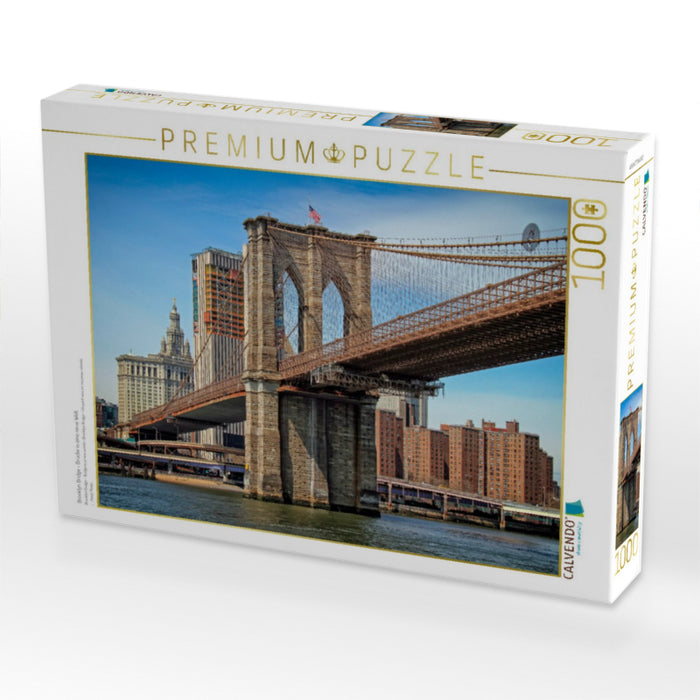 Brooklyn Bridge - Brücke in eine neue Welt - CALVENDO Foto-Puzzle'