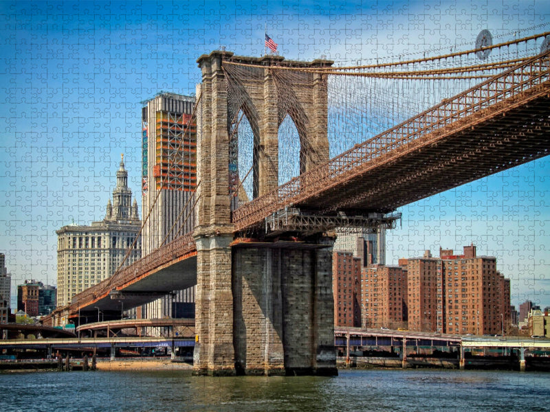 Brooklyn Bridge - Brücke in eine neue Welt - CALVENDO Foto-Puzzle'