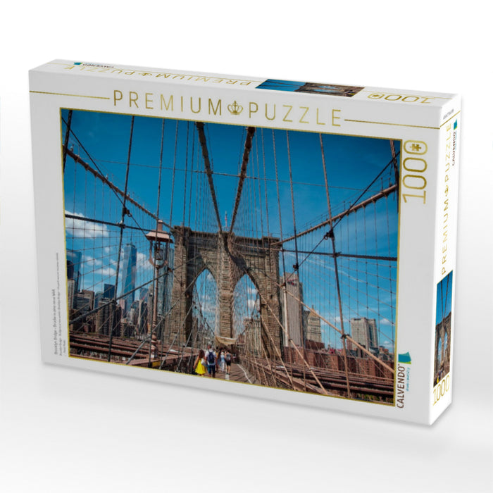 Brooklyn Bridge - Brücke in eine neue Welt - CALVENDO Foto-Puzzle'