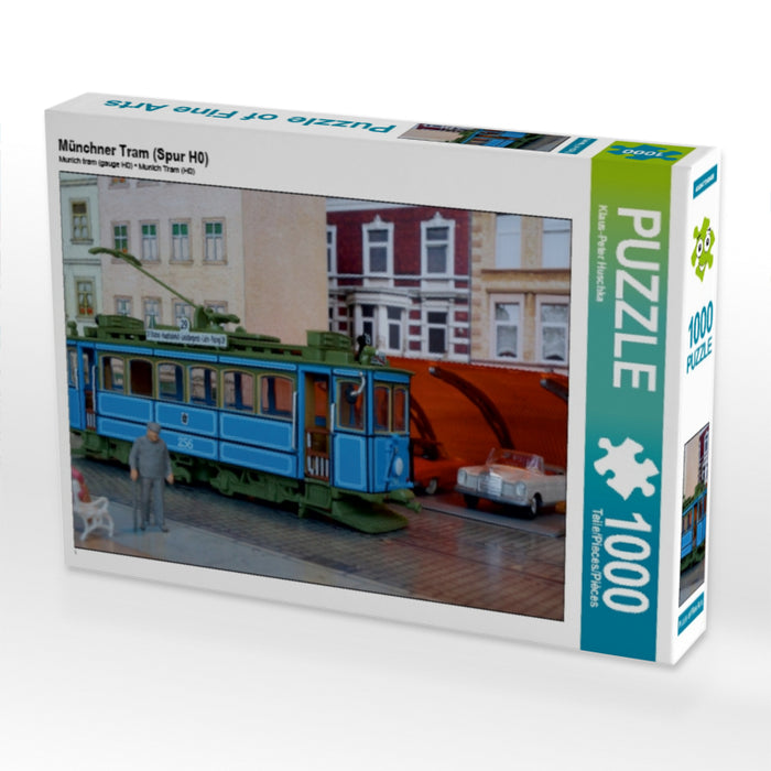 Münchner Tram (Spur H0) 1000 Teile Puzzle quer - CALVENDO Foto-Puzzle'