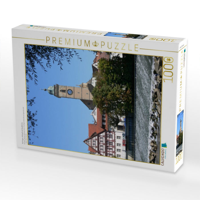 Nürtingen, Altstadt mit Stadtkirche - CALVENDO Foto-Puzzle'