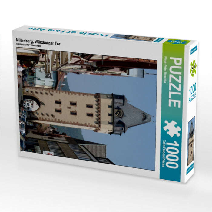 Miltenberg, Würzburger Tor 1000 Teile Puzzle hoch - CALVENDO Foto-Puzzle'