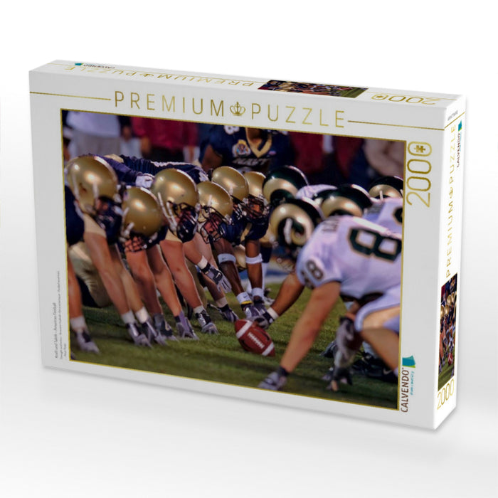 Kraft und Taktik - American Football - CALVENDO Foto-Puzzle'