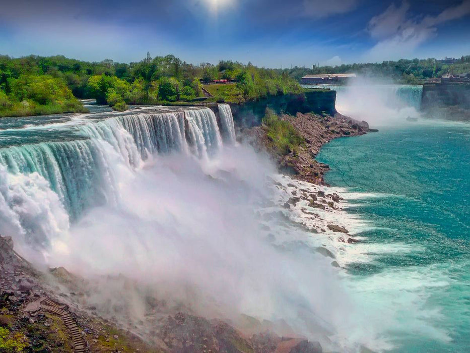 Niagarafälle - American Falls und Horseshoe Fall - CALVENDO Foto-Puzzle'