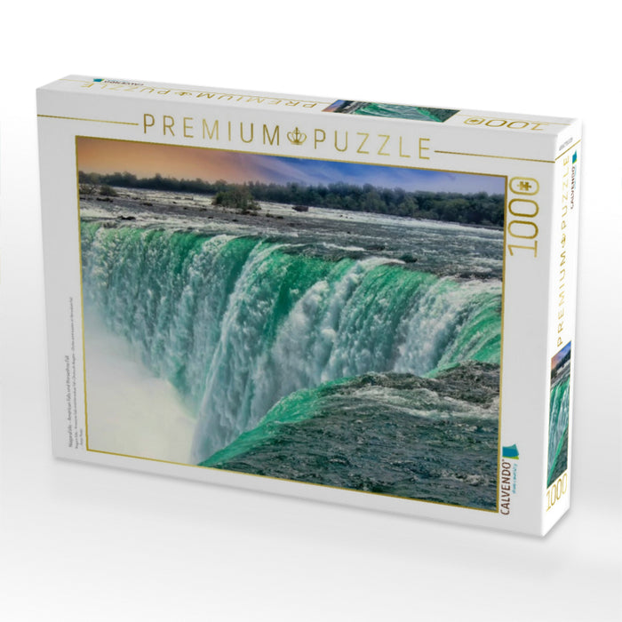 Niagarafälle - American Falls und Horseshoe Fall - CALVENDO Foto-Puzzle'