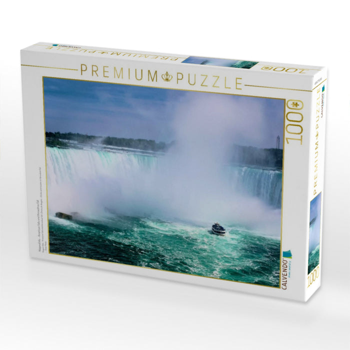 Niagarafälle - American Falls und Horseshoe Fall - CALVENDO Foto-Puzzle'