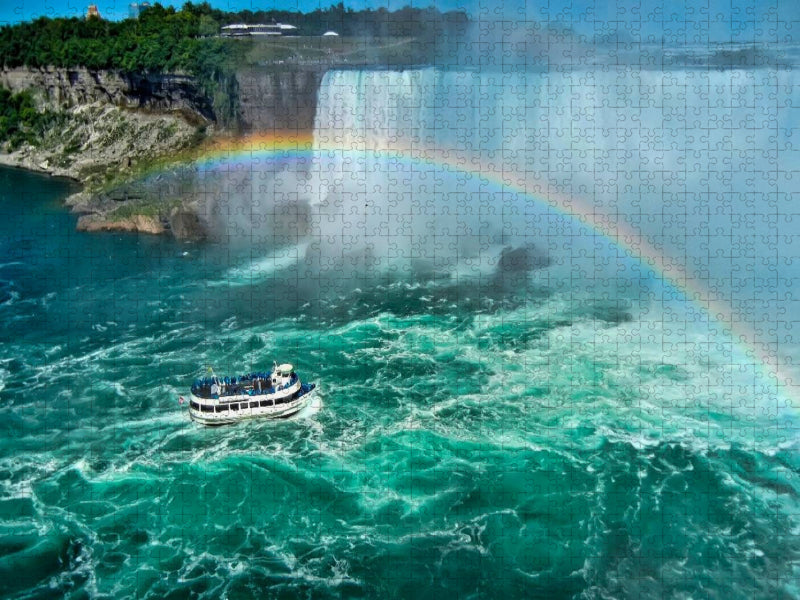 Niagarafälle - American Falls und Horseshoe Fall - CALVENDO Foto-Puzzle'