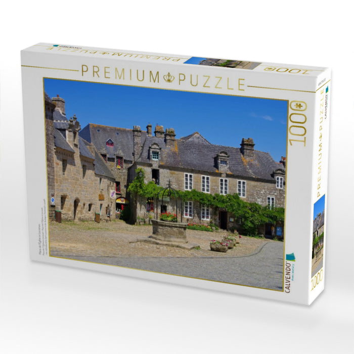 Place de l'Église in Locronan - CALVENDO Foto-Puzzle'