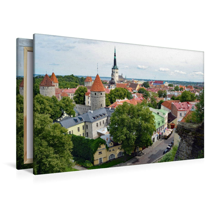 Premium Textil-Leinwand Olaikirche