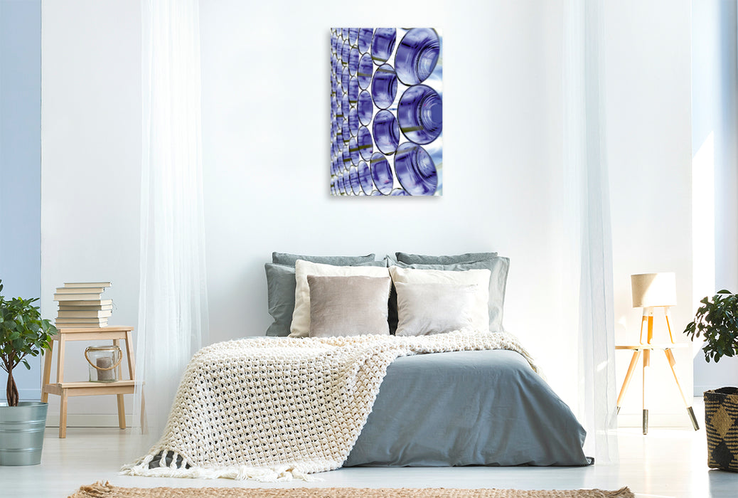 Premium Textil-Leinwand Premium Textil-Leinwand 80 cm x 120 cm  hoch Ein Bild TREND BLUE Kalender