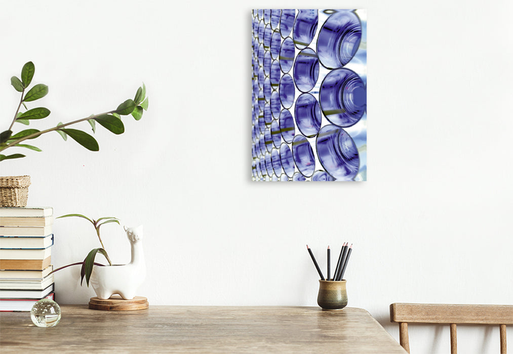 Premium Textil-Leinwand Premium Textil-Leinwand 80 cm x 120 cm  hoch Ein Bild TREND BLUE Kalender
