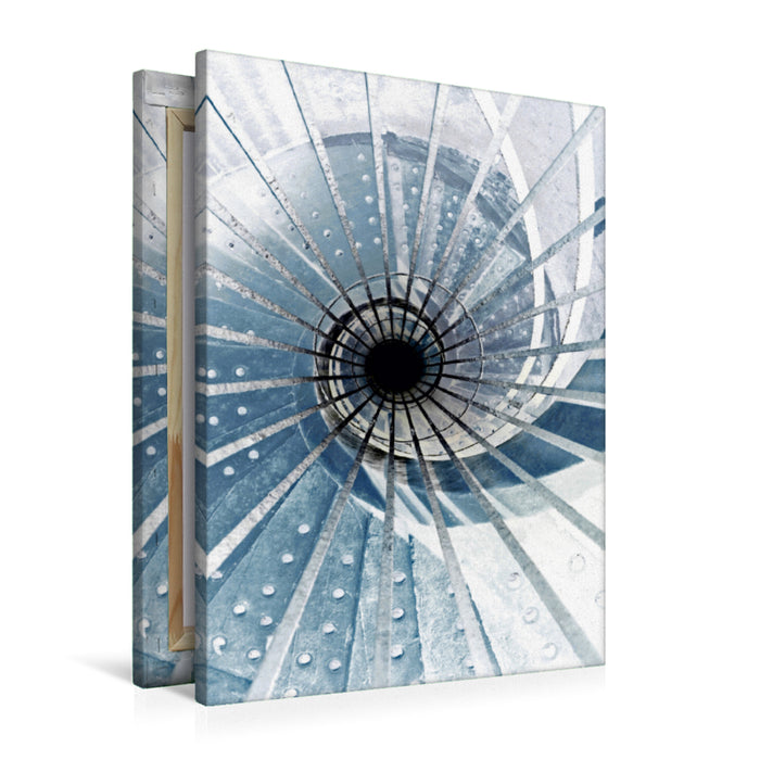 Premium Textil-Leinwand Treppe