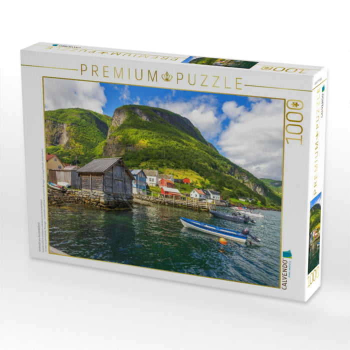 Undredal am Aurlandsfjord - CALVENDO Foto-Puzzle'