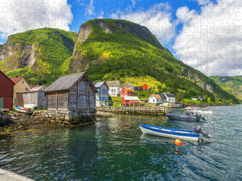 Undredal am Aurlandsfjord - CALVENDO Foto-Puzzle'