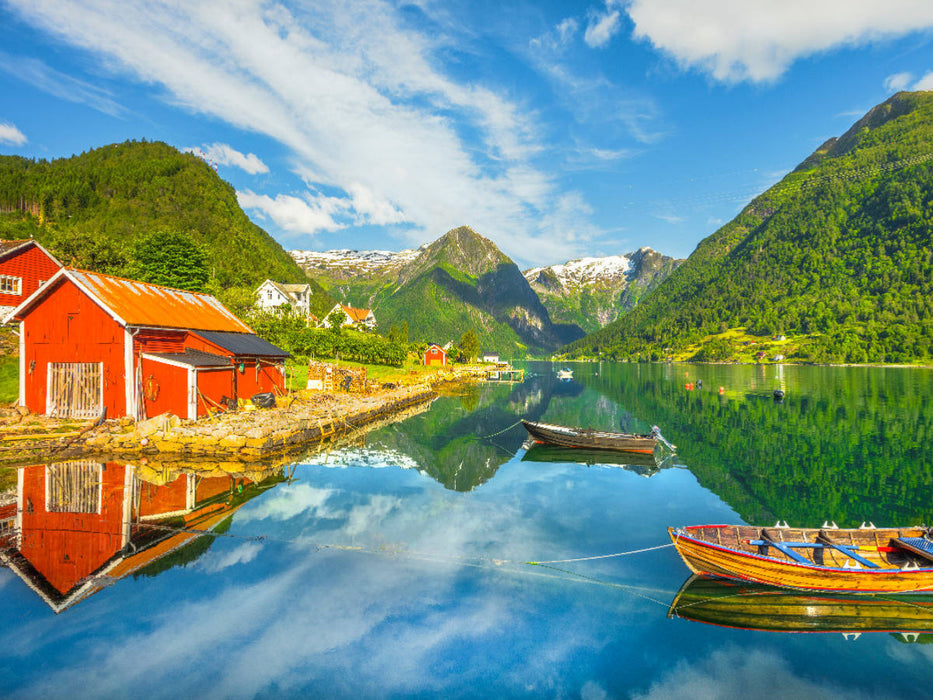 Der Sognefjord bei Balestrand, Norwegen - CALVENDO Foto-Puzzle'
