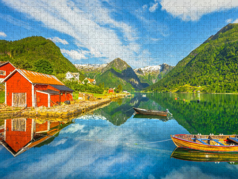 Der Sognefjord bei Balestrand, Norwegen - CALVENDO Foto-Puzzle'