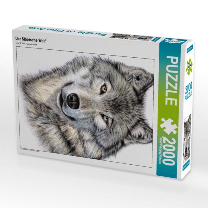 Le loup de Sibérie - Puzzle photo CALVENDO 