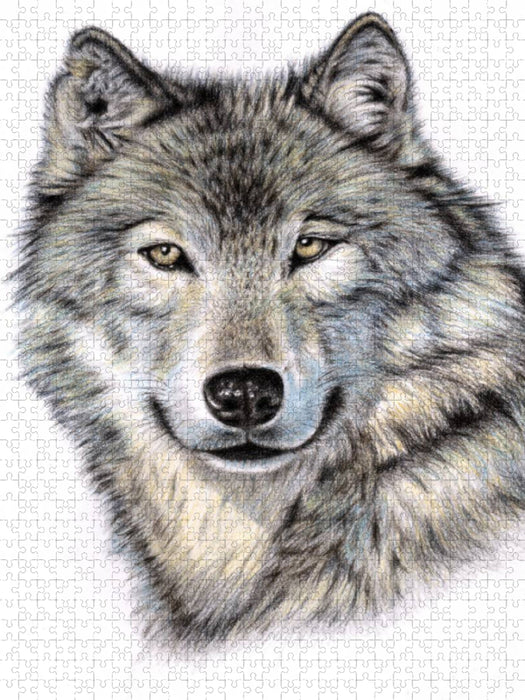 Le loup de Sibérie - Puzzle photo CALVENDO 