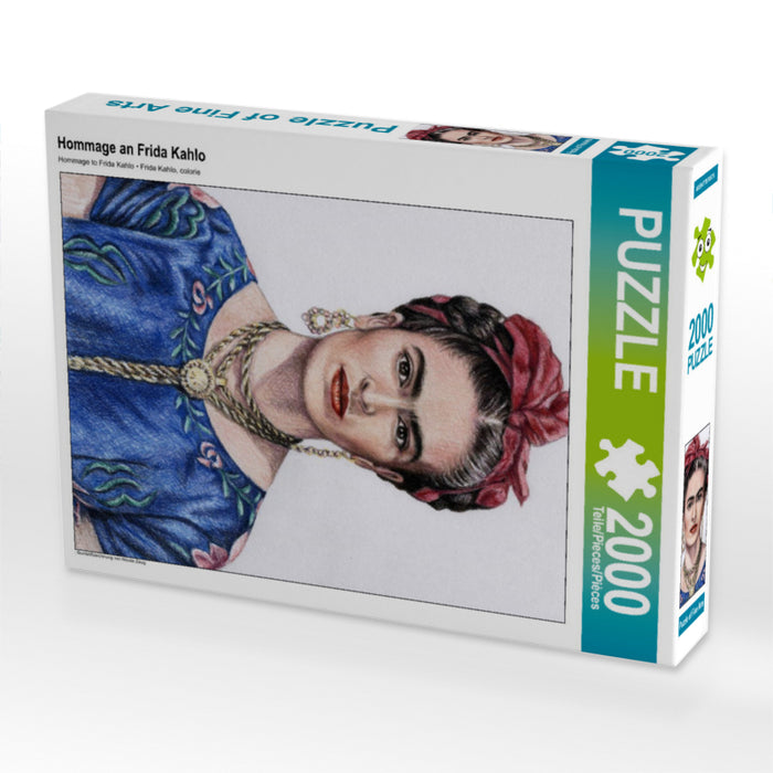 Hommage an Frida Kahlo 2000 Teile Puzzle hoch - CALVENDO Foto-Puzzle'