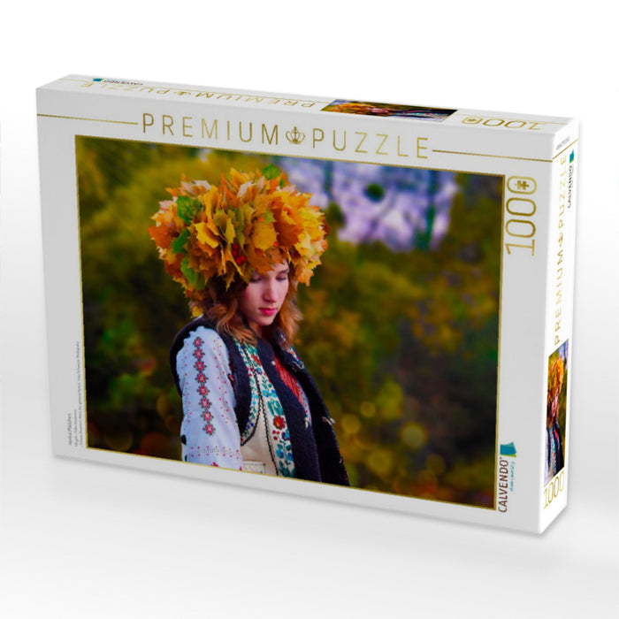 Herbst Mädchen. - CALVENDO Foto-Puzzle'