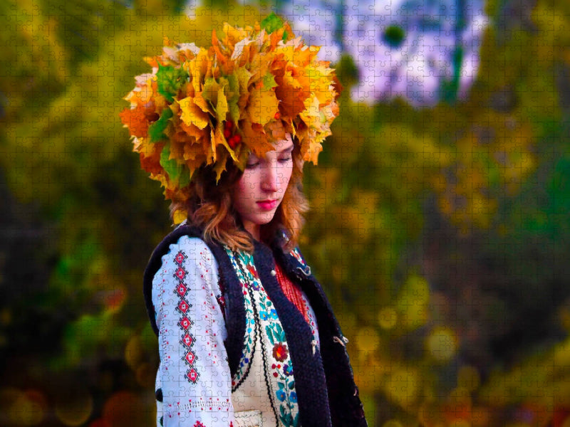 Herbst Mädchen. - CALVENDO Foto-Puzzle'