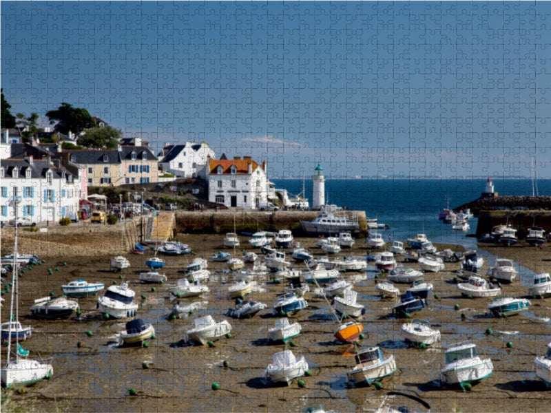 Hafen von Sauzon 1000 Teile Puzzle quer - CALVENDO Foto-Puzzle'