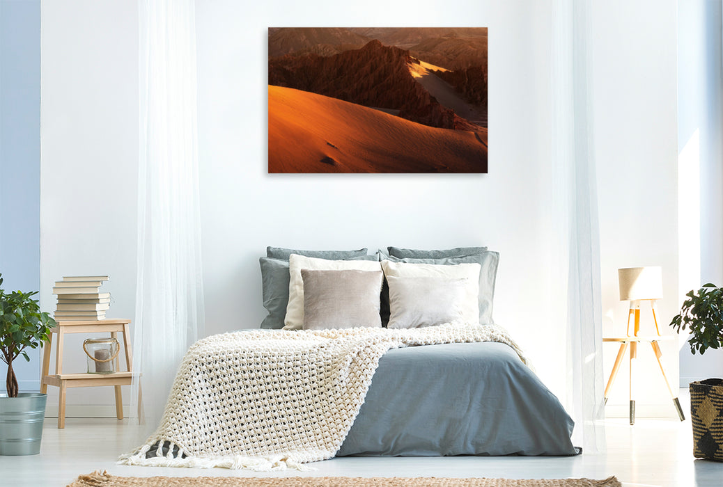 Premium textile canvas Premium textile canvas 120 cm x 80 cm across Valle de la Muerte, Atacama Desert 