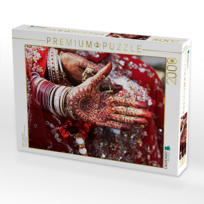 Henna - Punjabi Braut - CALVENDO Foto-Puzzle'