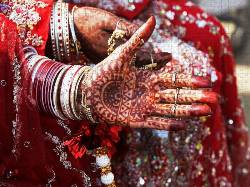 Henna - Punjabi Braut - CALVENDO Foto-Puzzle'