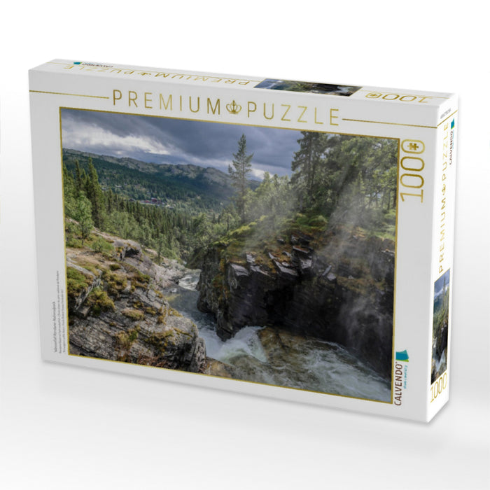 Wasserfall Rondane-Nationalpark - CALVENDO Foto-Puzzle'