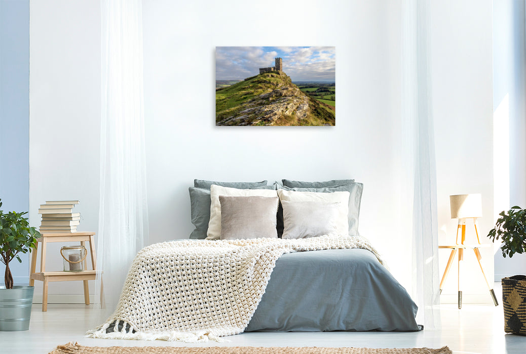 Premium Textil-Leinwand Premium Textil-Leinwand 120 cm x 80 cm quer Ein Motiv aus dem Kalender Dartmoor, herbe Schönheit im Süden Englands