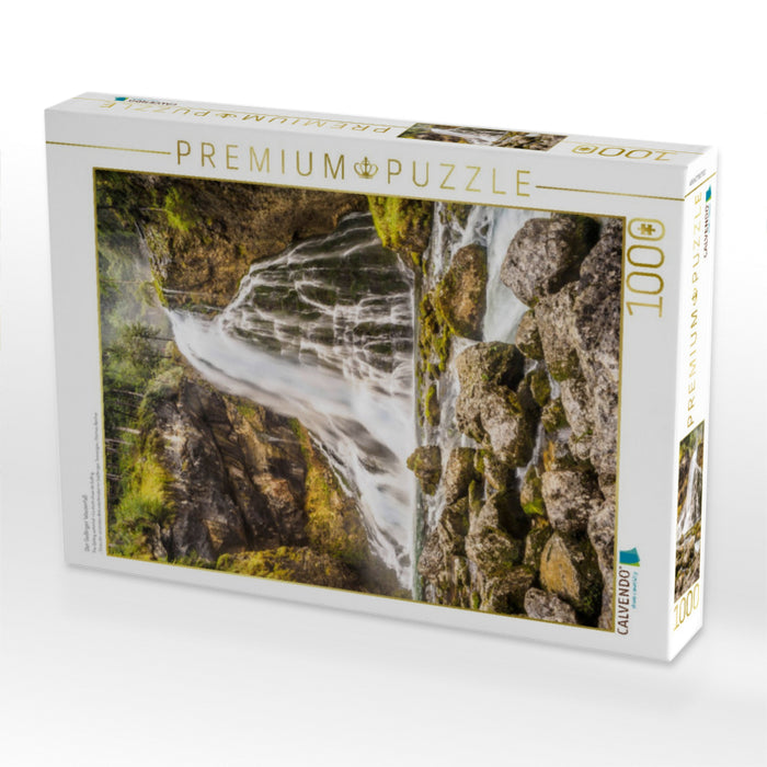 Der Gollinger Wasserfall - CALVENDO Foto-Puzzle'