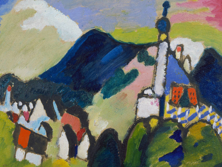 Wassily Kandinsky. Studie für Murnau mit Kirche II, 1910 - CALVENDO Foto-Puzzle'