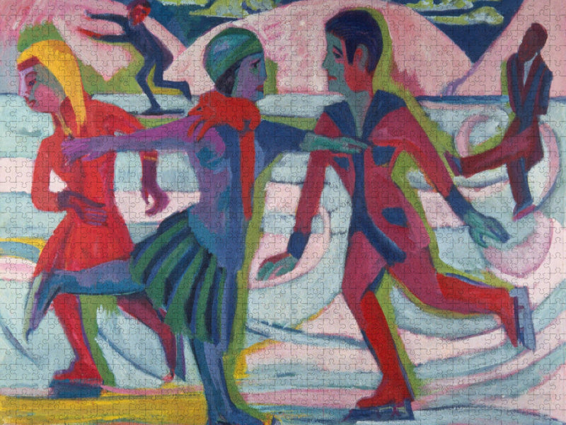 Ernst Ludwig Kirchner. Schlittschuhläufer, 1924/25 - CALVENDO Foto-Puzzle'