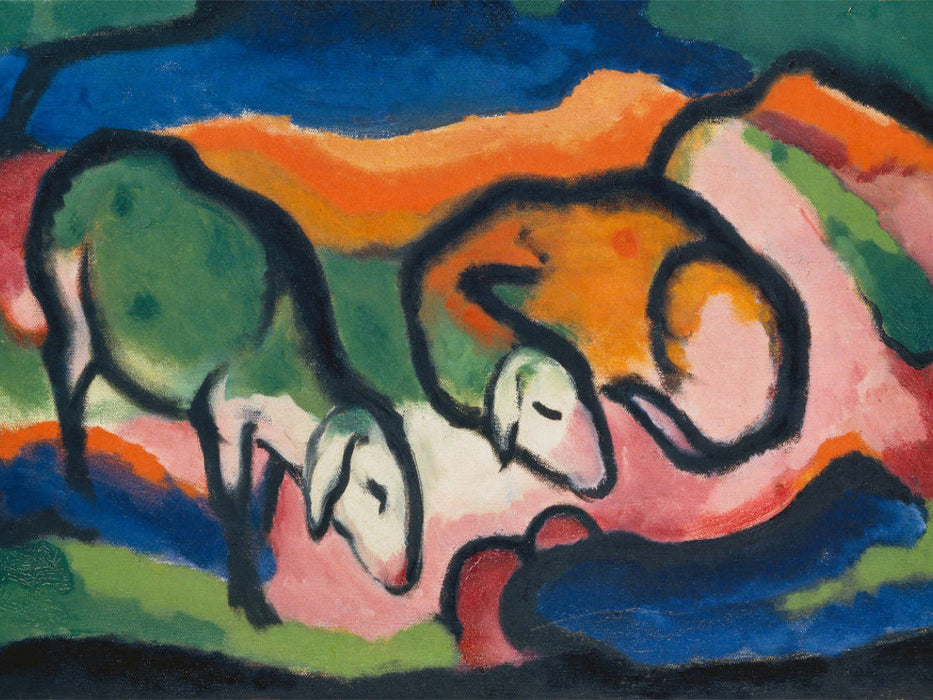 Franz Marc. Schafe, 1912 - CALVENDO Foto-Puzzle'