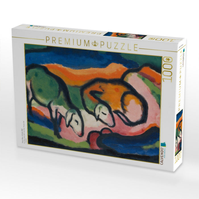 Franz Marc. Schafe, 1912 - CALVENDO Foto-Puzzle'