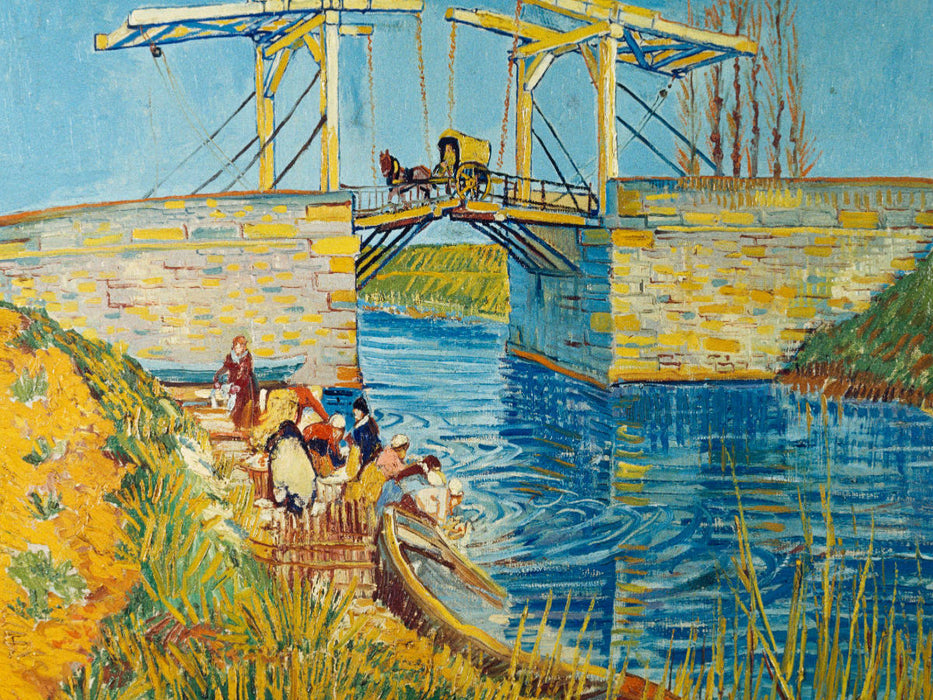 Vincent van Gogh. Zugbrücke in Arles (Le Pont de Langlois), 1888 - CALVENDO Foto-Puzzle'