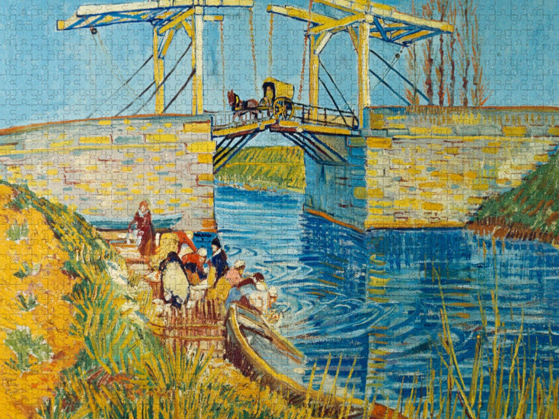 Vincent van Gogh. Zugbrücke in Arles (Le Pont de Langlois), 1888 - CALVENDO Foto-Puzzle'