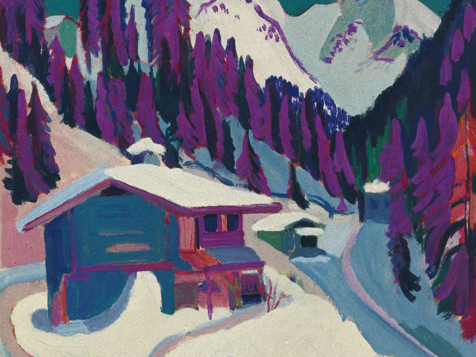 Ernst Ludwig Kirchner. Wildboden im Schnee, 1924/26 - CALVENDO Foto-Puzzle'