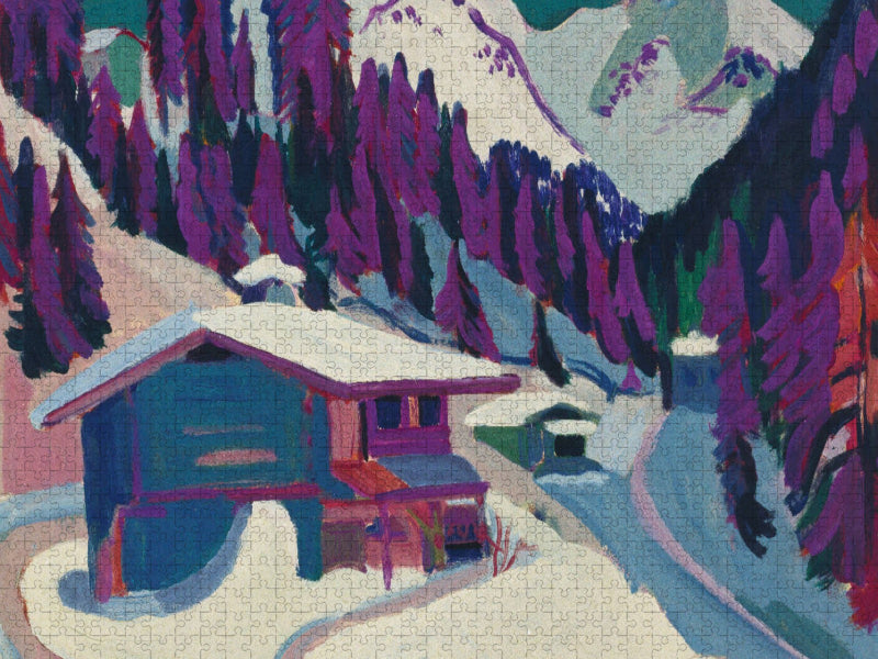 Ernst Ludwig Kirchner. Wildboden im Schnee, 1924/26 - CALVENDO Foto-Puzzle'