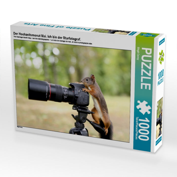 Der Hochzeitsmonat Mai. Ich bin der Starfotograf. 1000 Teile Puzzle quer - CALVENDO Foto-Puzzle'