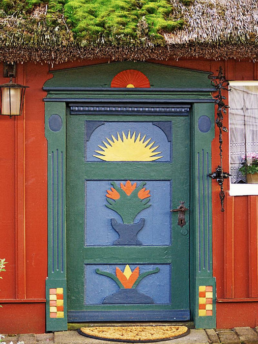 Haustür in Prerow - CALVENDO Foto-Puzzle'