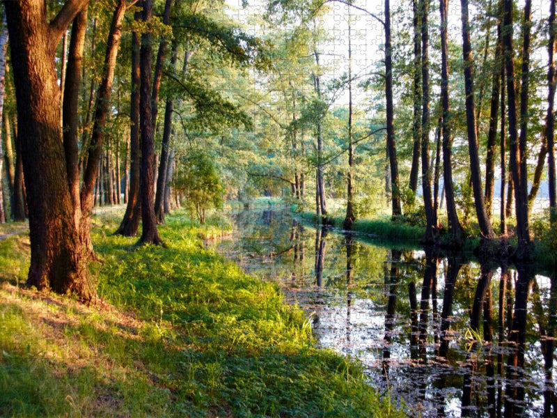 Fließ im Spreewald - CALVENDO Foto-Puzzle'