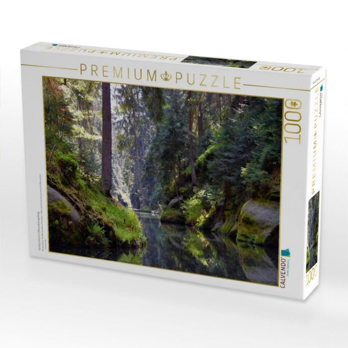 Kirnitzschtal im Elbsandsteingebirge - CALVENDO Foto-Puzzle'