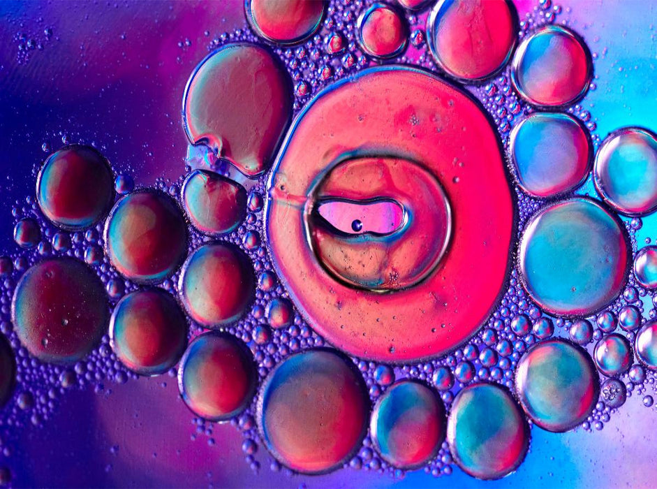 Farbrausch mit Öl und Wasser - CALVENDO Foto-Puzzle'