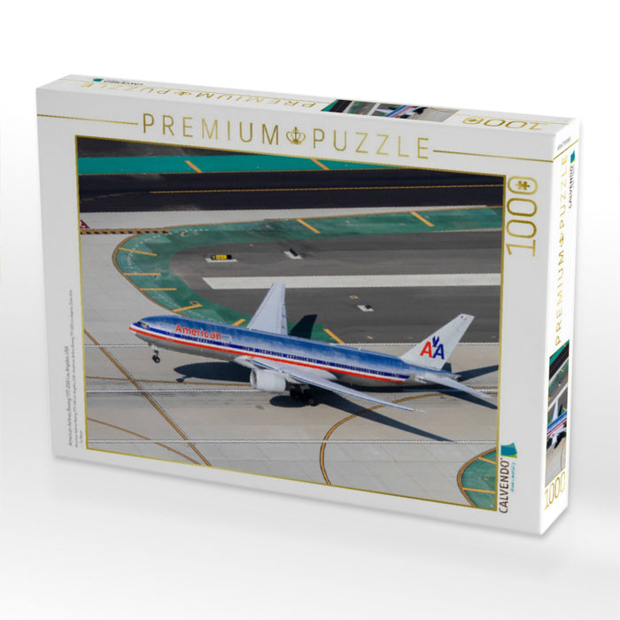 American Airlines Boeing 777-200 Los Angeles, USA - CALVENDO Foto-Puzzle'
